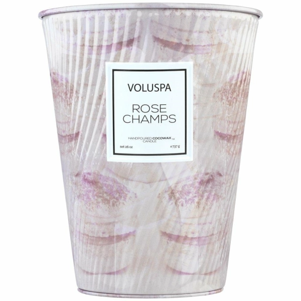 VOLUSPA świeca ROSE CHAMPS GIANT 737G - wosk kokosowy , dwa knoty