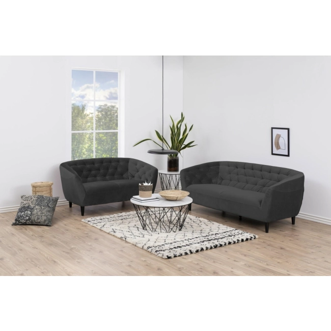 Sofa 3osobowa Ria Velvet dark grey