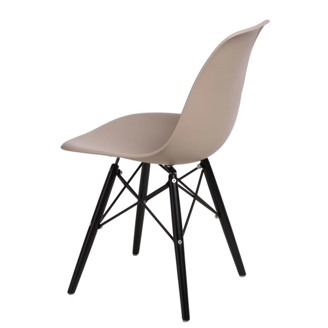 Krzesło P016W PP beige/black