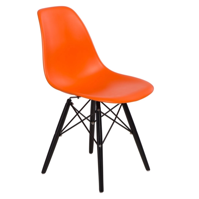 Krzesło P016W PP pomarańcz/black
