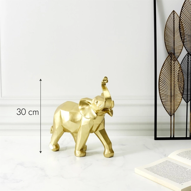 Dekoracja Origami Słoń złoty