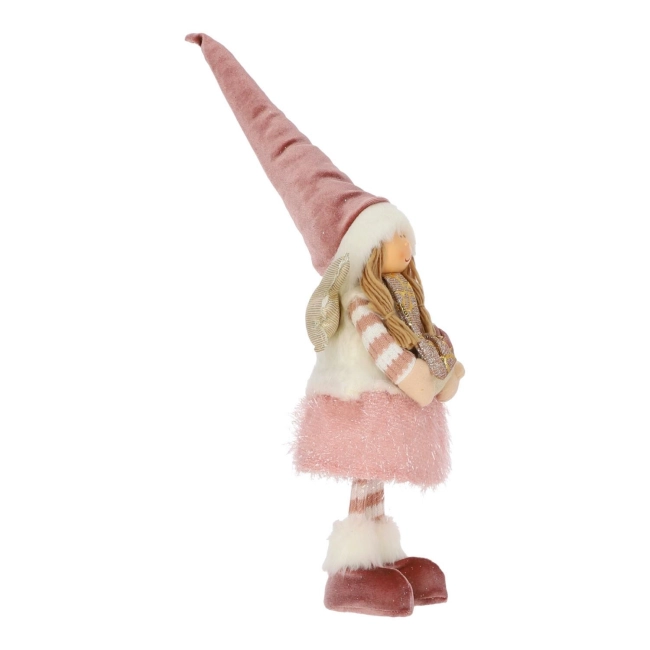 Figurka aniołek w sukience 50cm różowy