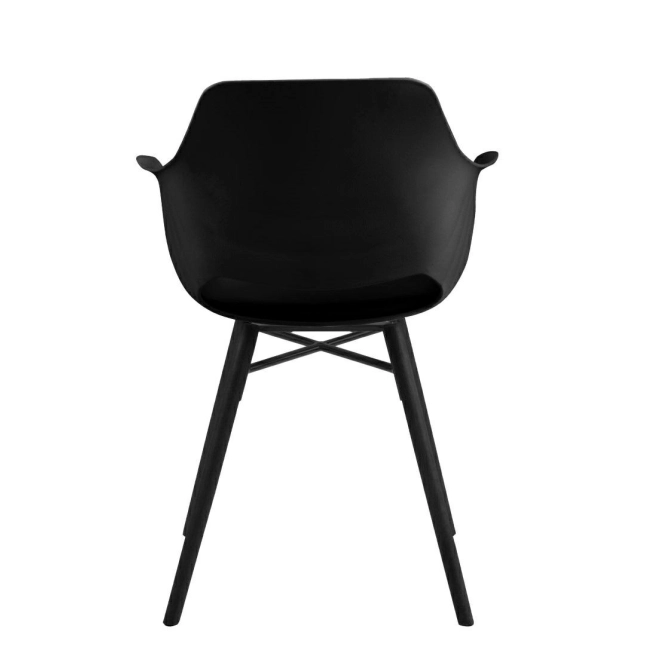 Krzesło Ramona czarne czarna podstawa