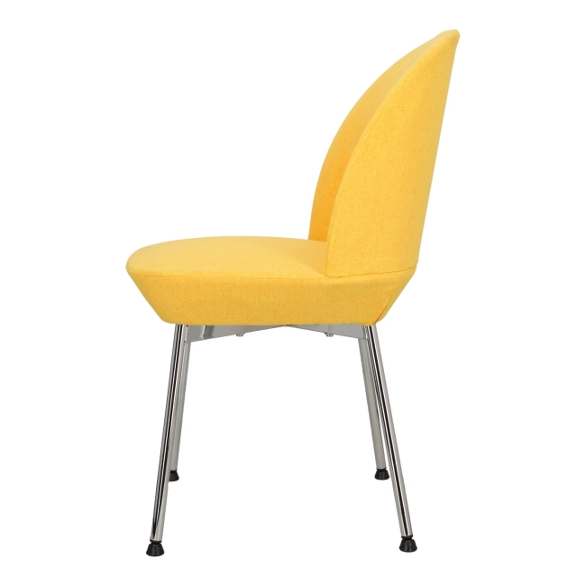 Krzesło Cloe żółte/ chrom