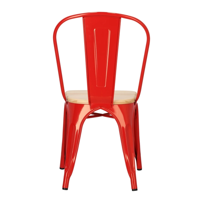 Krzesło Paris Wood czerwone sosna         naturalna