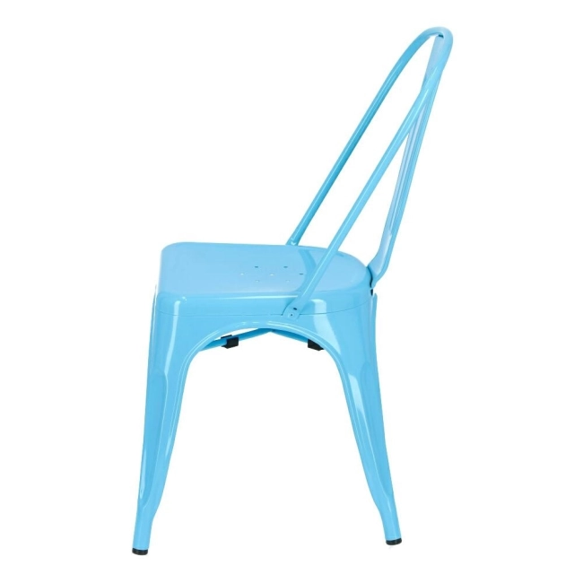 Krzesło Paris niebieskie inspirowane      Tolix