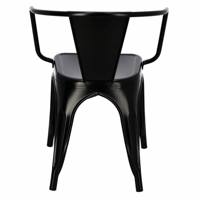 Krzesło Paris Arms czarne inspirowane     Tolix