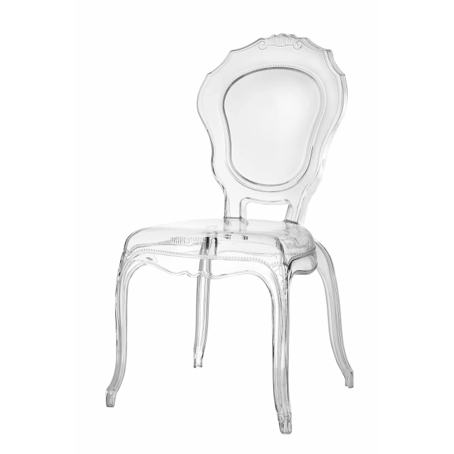 Krzesło transparentne Queen