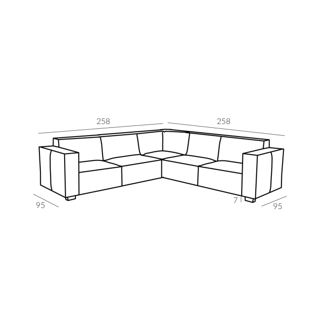 Sofa Manor 2 GR.1 Tkanin