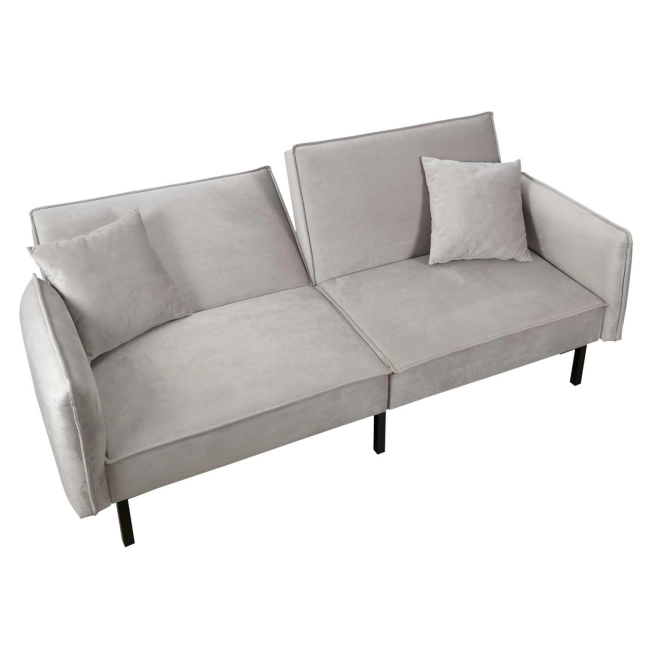 Sofa rozkładana Canif Velvet szara