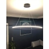 Lampa wisząca Ledowe Okręgi No.1 60cm 4k 32W czarna