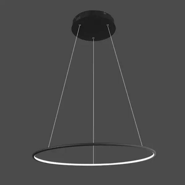 Lampa wisząca Ledowe Okręgi No.1 60cm 4k 32W czarna