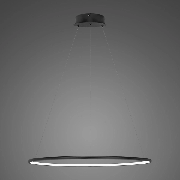 Lampa wisząca Ledowe Okręgi No.1 60cm 4k 32W czarna