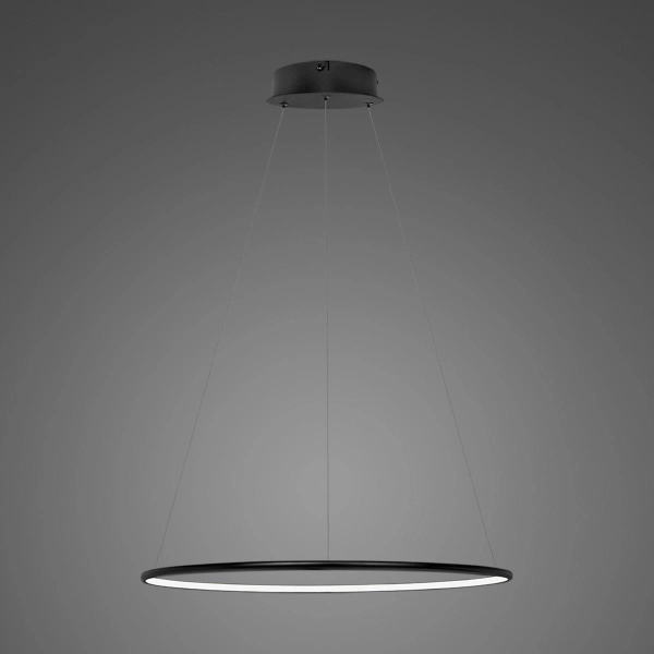 Lampa wisząca Ledowe Okręgi No.1 40cm3k 21W czarna