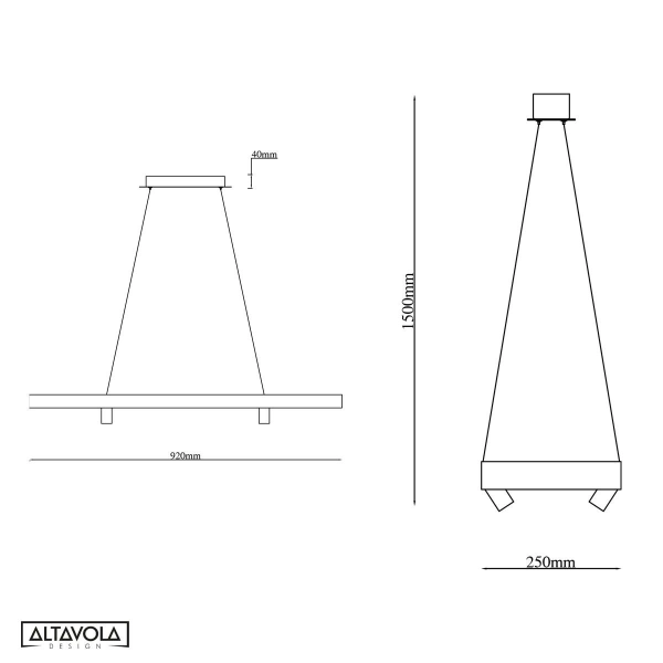 Ledowa Lampa wisząca Spectra No.4