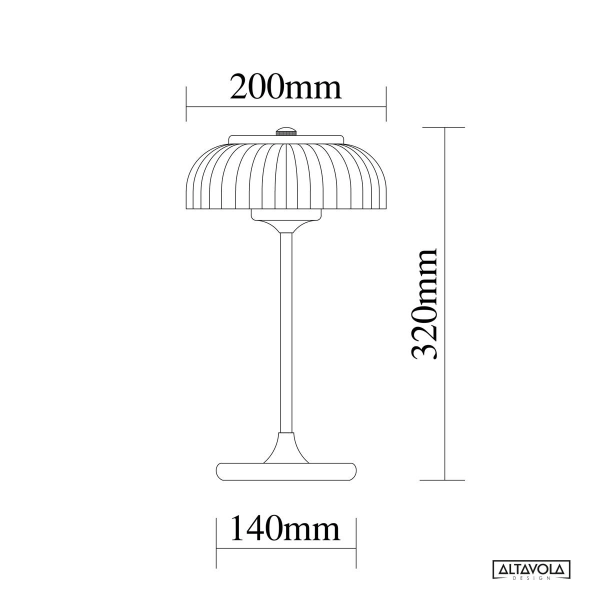 Lampa ledowa stołowa Vitrum