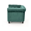 ERIKSEN fotel wypoczynkowy ciemny zielony / czarny-113345