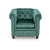 ERIKSEN fotel wypoczynkowy ciemny zielony / czarny-113350