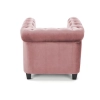 ERIKSEN fotel wypoczynkowy różowy / czarny-113363