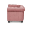 ERIKSEN fotel wypoczynkowy różowy / czarny-113365