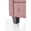 ERIKSEN fotel wypoczynkowy różowy / czarny-113369