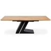 FERGUSON stół rozkładany blat - naturalny, nogi - czarny (2p=1szt)-113571