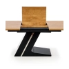 FERGUSON stół rozkładany blat - naturalny, nogi - czarny (2p=1szt)-113576