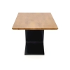 FERGUSON stół rozkładany blat - naturalny, nogi - czarny (2p=1szt)-113585