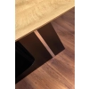 FERGUSON stół rozkładany blat - naturalny, nogi - czarny (2p=1szt)-113586