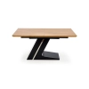 FERGUSON stół rozkładany blat - naturalny, nogi - czarny (2p=1szt)-113588