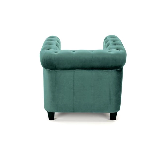 ERIKSEN fotel wypoczynkowy ciemny zielony / czarny-113343