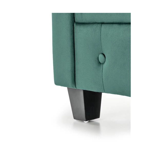 ERIKSEN fotel wypoczynkowy ciemny zielony / czarny-113349
