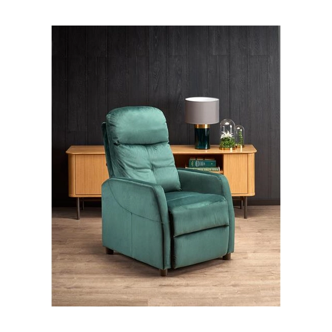FELIPE 2 fotel wypoczynkowy ciemny zielony (2p=1szt)-113492
