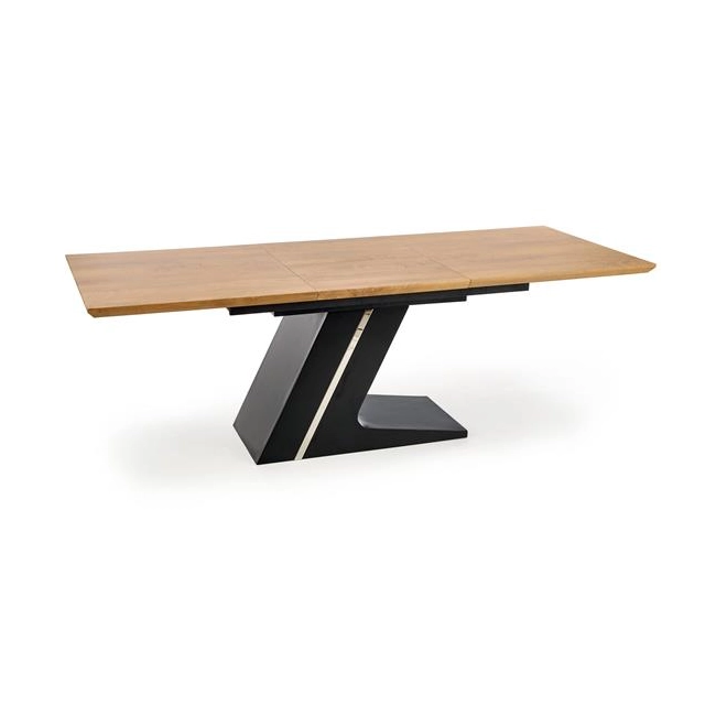 FERGUSON stół rozkładany blat - naturalny, nogi - czarny (2p=1szt)-113578