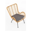 IKARO fotel czarny / naturalny / popielaty (1p=4szt)-114533