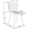 K277 krzesło biało / popiel (1p=2szt)-114961