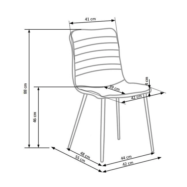 K251 krzesło popiel (1p=4szt)-114873