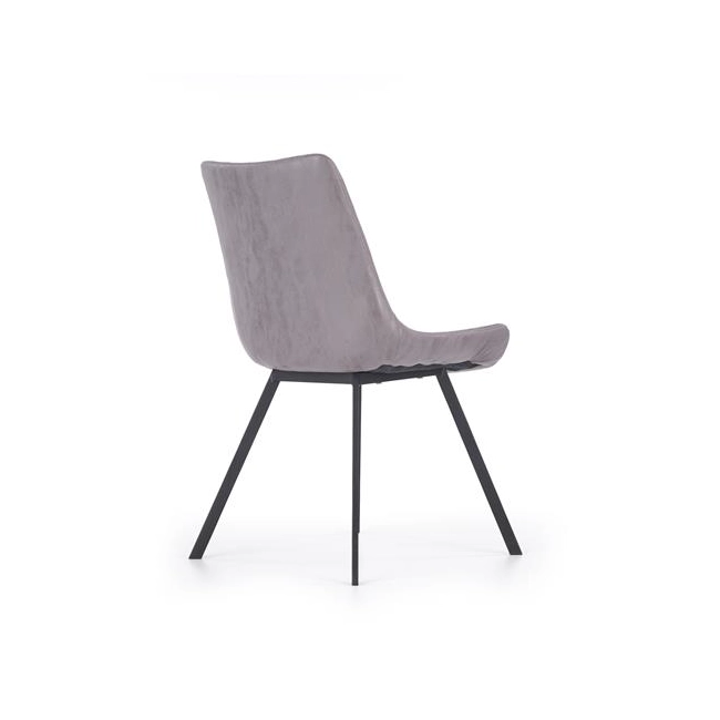 K279 krzesło popielaty / czarny (2p=4szt)-114965