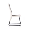 K300 krzesło tył - biały, przód - popiel, stelaż - super grey (2p=4szt)-115164