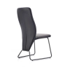 K300 krzesło tył - czarny, przód - popiel, stelaż - super grey (2p=4szt)-115172