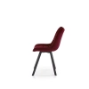K332 krzesło nogi - czarne, siedzisko - bordowy (1p=2szt)-115233