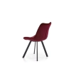 K332 krzesło nogi - czarne, siedzisko - bordowy (1p=2szt)-115234