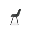 K332 krzesło nogi - czarne, siedzisko - ciemny popiel (1p=2szt)-115242