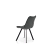 K332 krzesło nogi - czarne, siedzisko - ciemny popiel (1p=2szt)-115243
