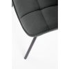 K332 krzesło nogi - czarne, siedzisko - ciemny popiel (1p=2szt)-115244
