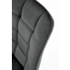 K332 krzesło nogi - czarne, siedzisko - ciemny popiel (1p=2szt)-115245
