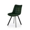 K332 krzesło nogi - czarne, siedzisko - ciemny zielony (1p=2szt)