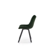 K332 krzesło nogi - czarne, siedzisko - ciemny zielony (1p=2szt)-115251