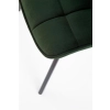 K332 krzesło nogi - czarne, siedzisko - ciemny zielony (1p=2szt)-115253
