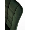 K332 krzesło nogi - czarne, siedzisko - ciemny zielony (1p=2szt)-115254